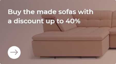 Buy ready sofas with a discount to 40%